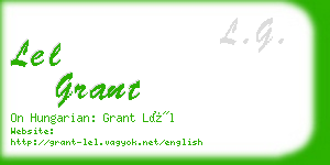 lel grant business card
